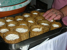 Mama Rosa making ricotta